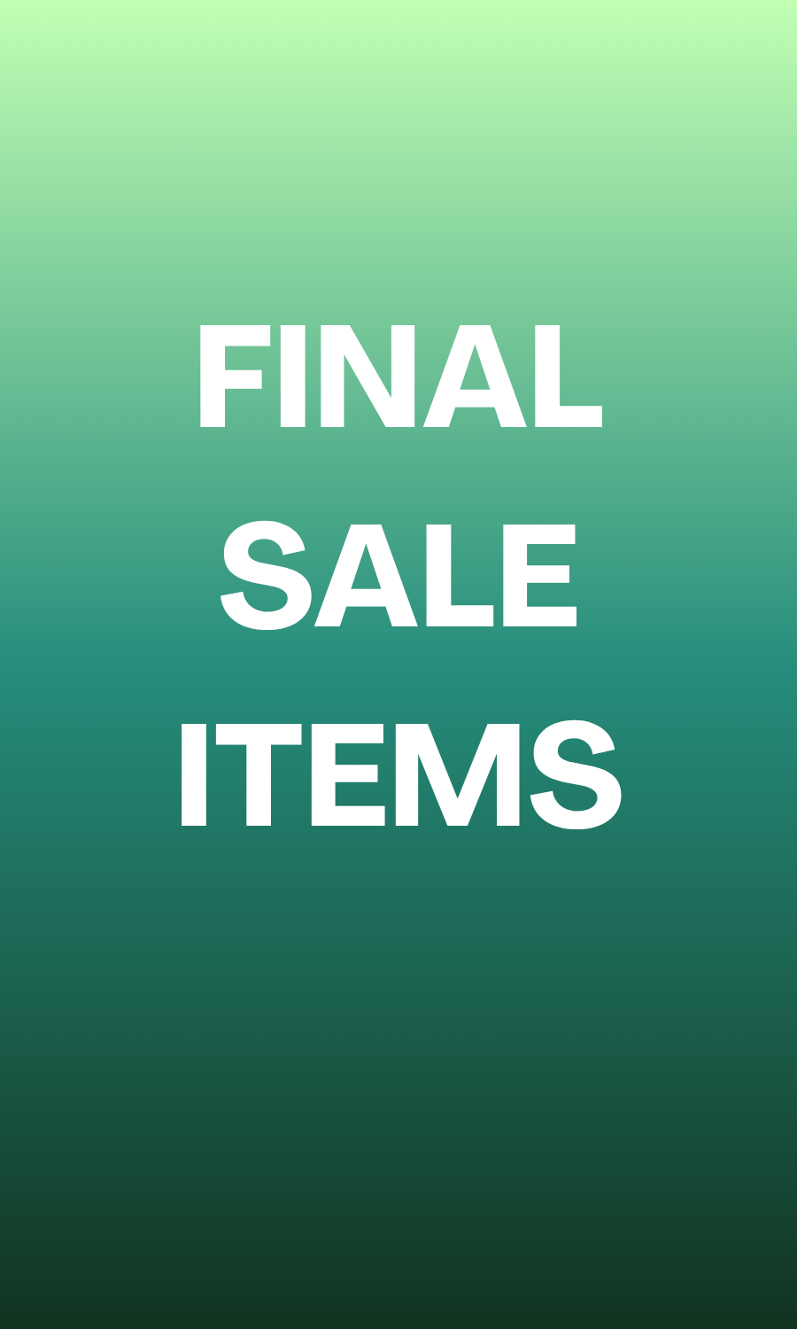 Final Sale Items