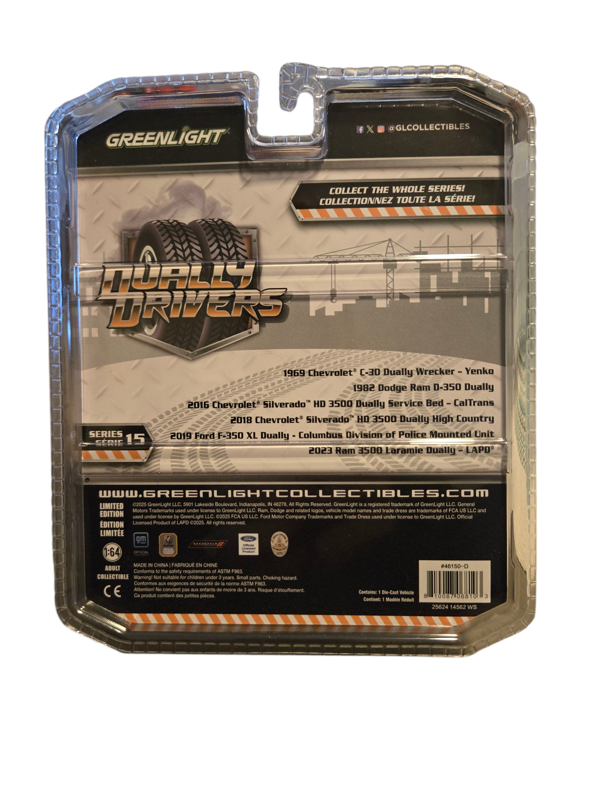 Greenlight Dually Drivers Series 15: 2018 Chevy Silverado 3500 HD High Country