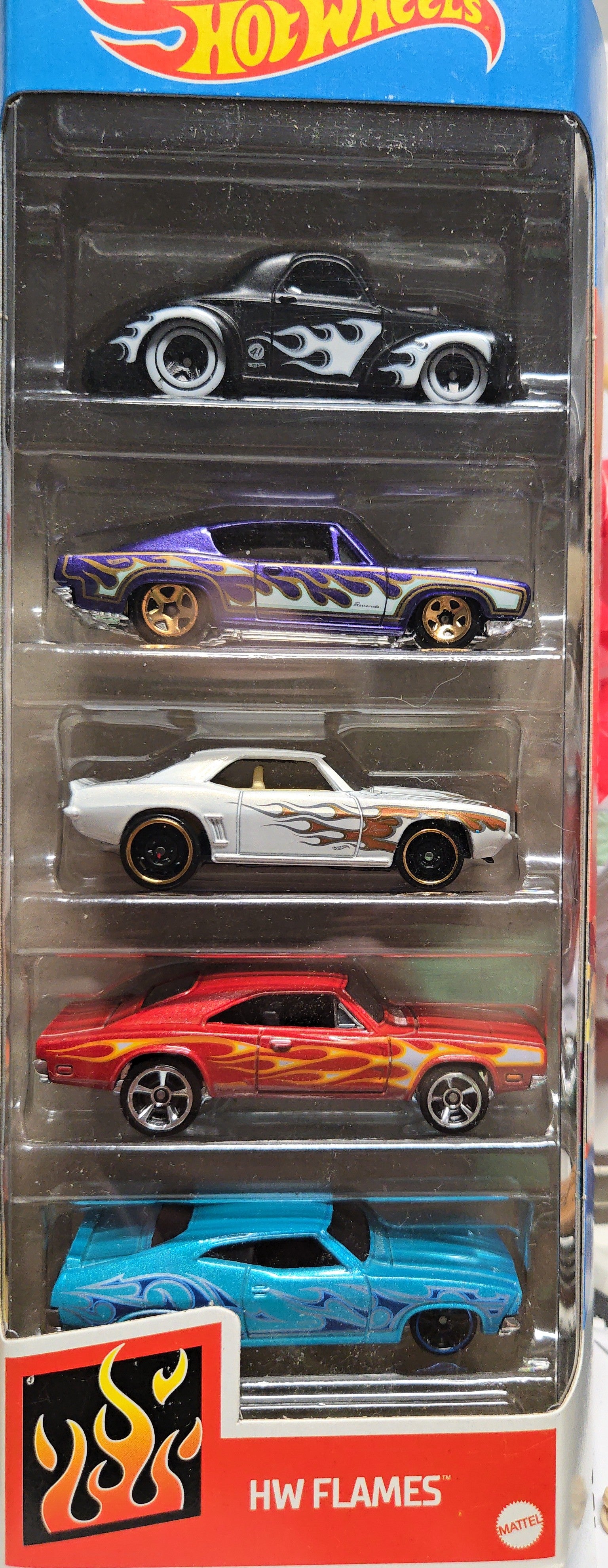HW Flames Muscle Cars 5 Pack